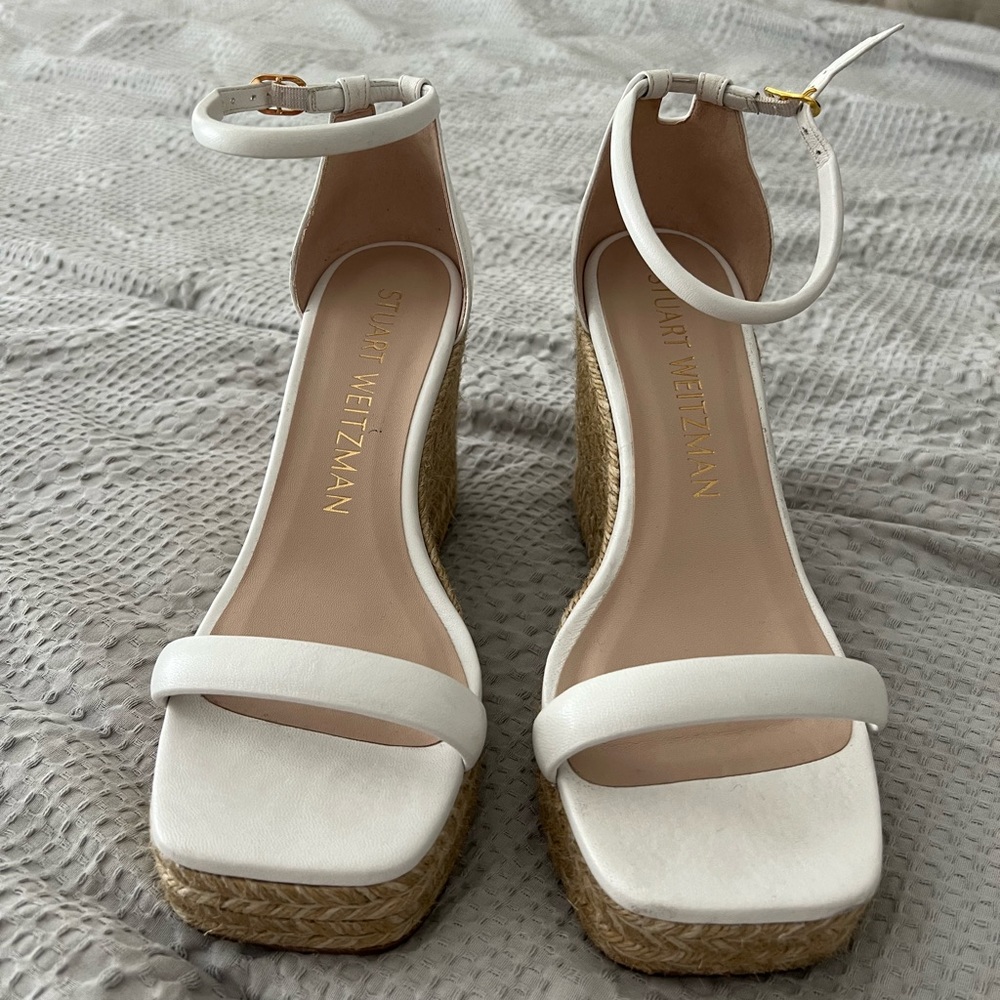Stuart Weitzman Square Toe Wedges - image 1
